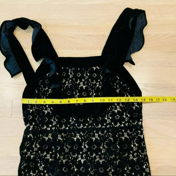 Anthropologie Nightcap Ruffled Velvet Lace Dress Size Small NWT $358 - Picture 14 of 16